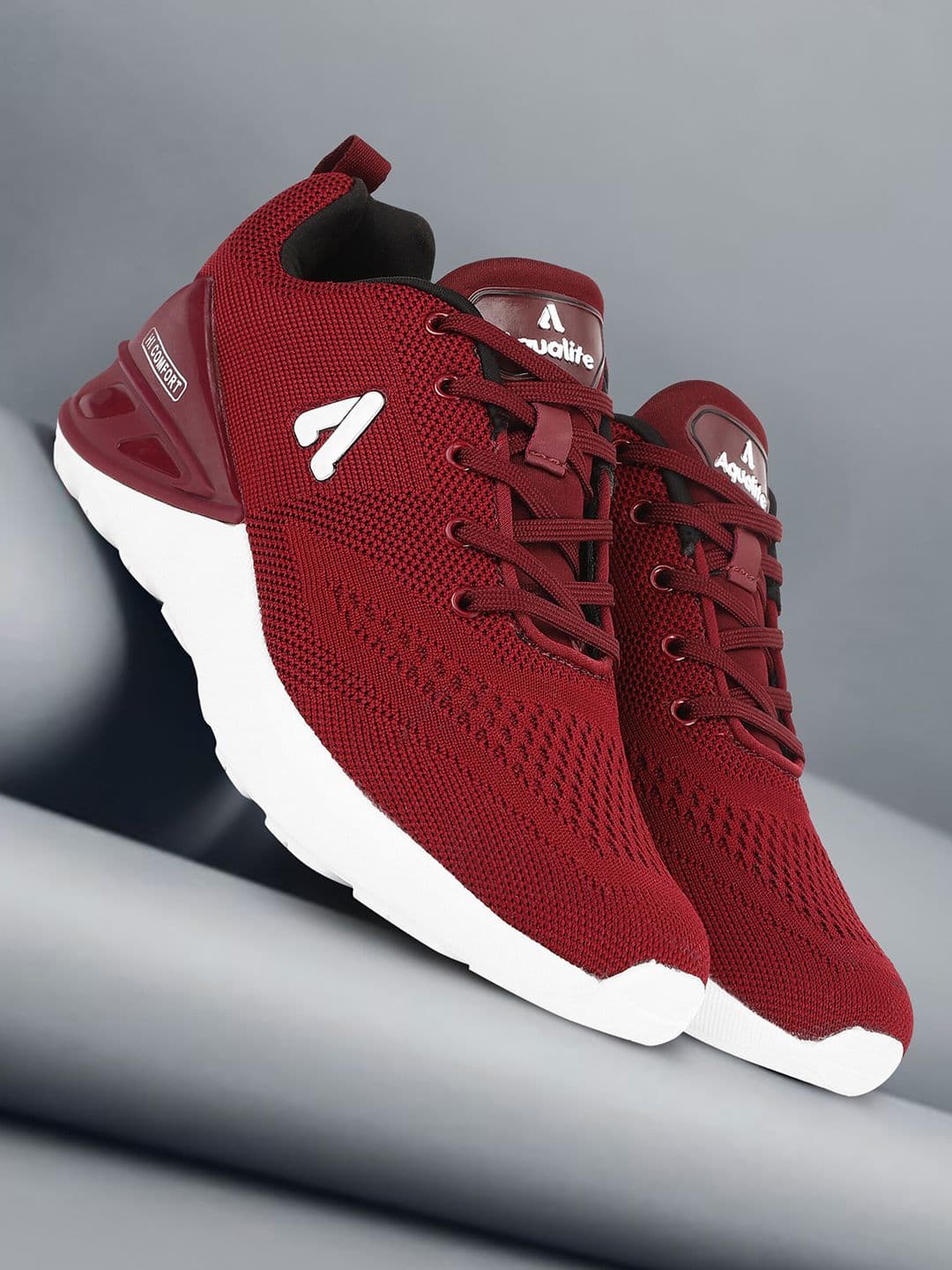 Aqualite Men Elastic Fit Technology Non-Marking Running Sports Shoes - view 1