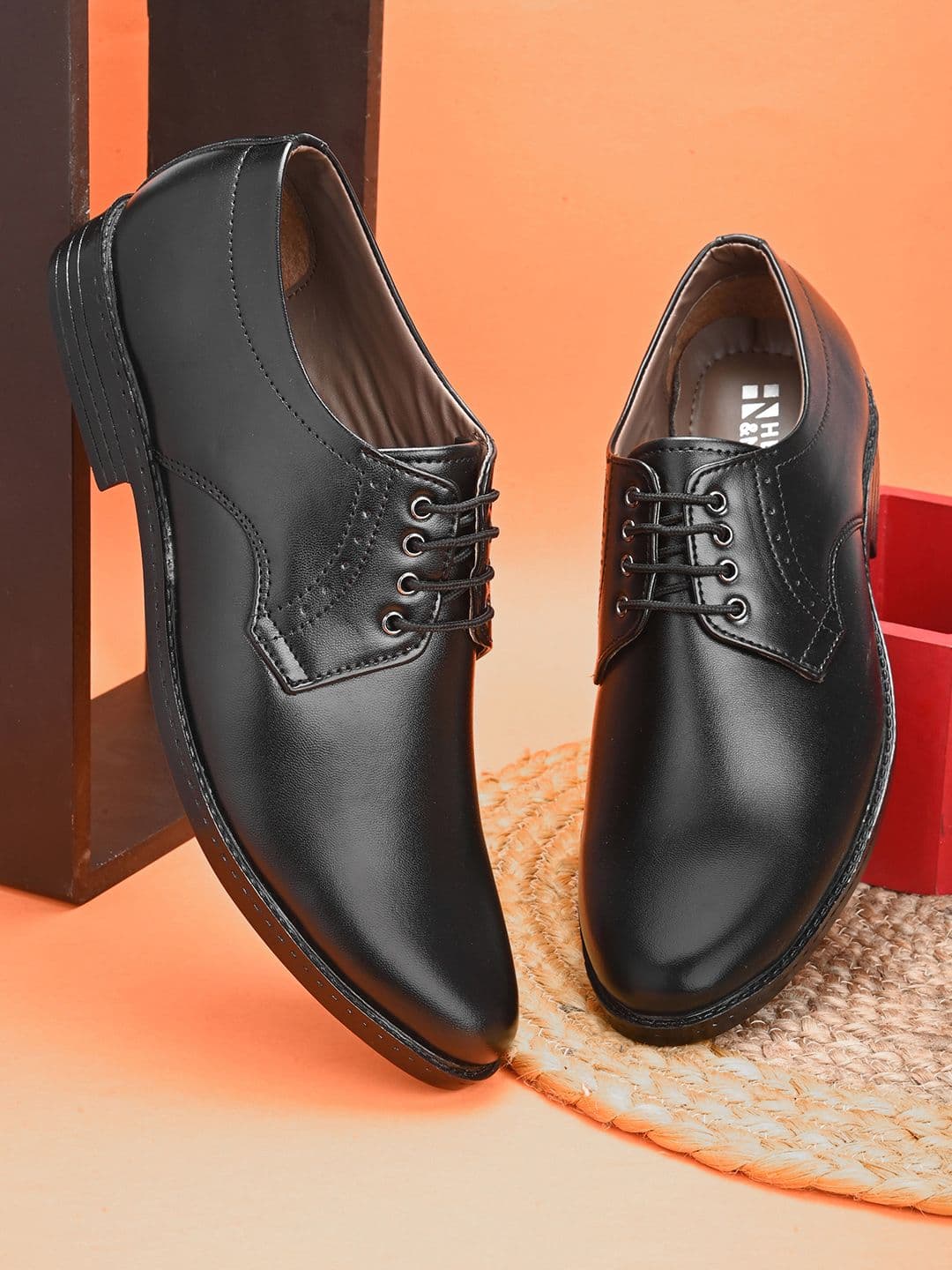HERE&NOW Men Round Toe Formal Derbys - view 1