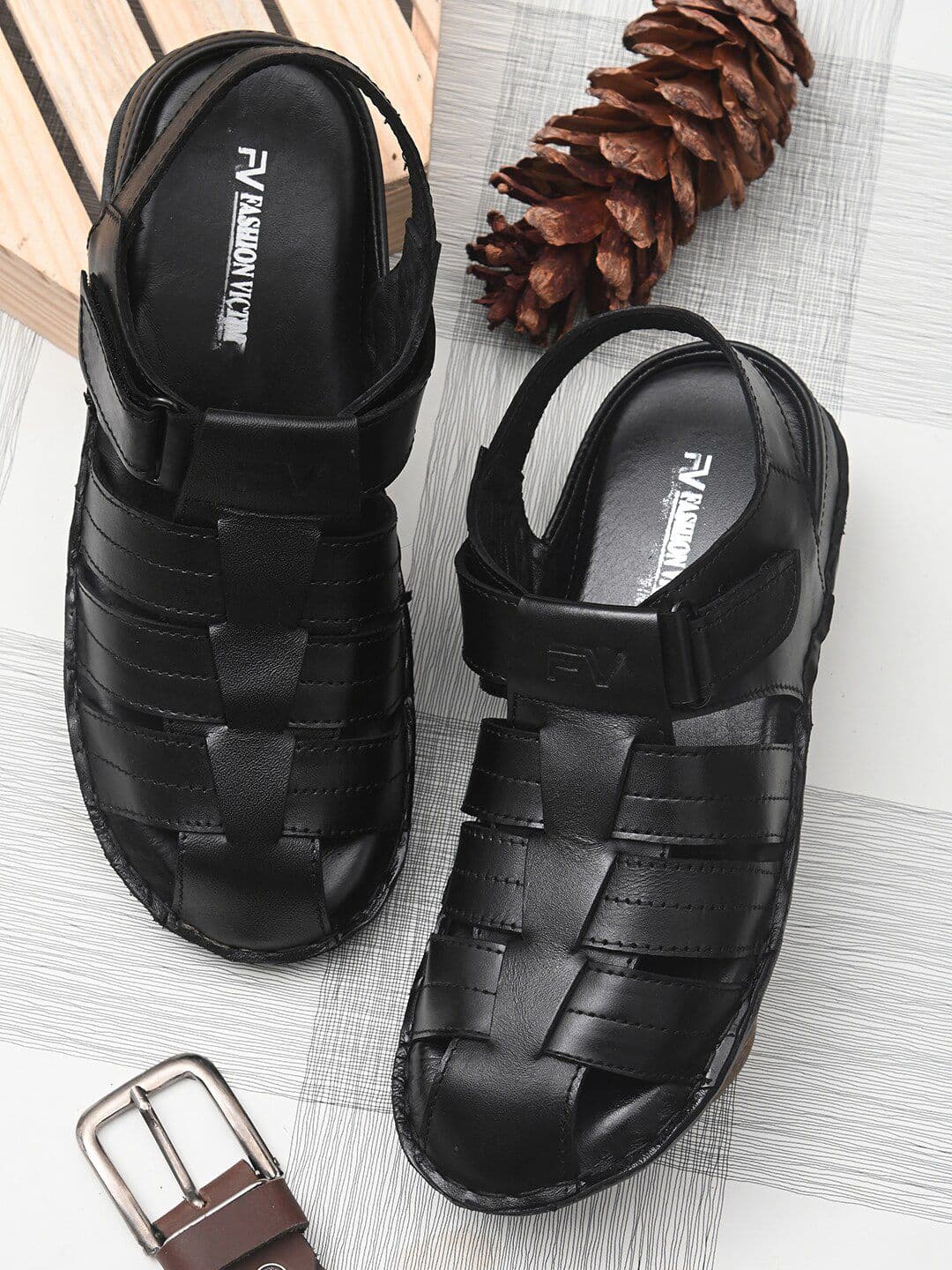 Fashion Victim Men Leather Fisherman Sandals - view 1