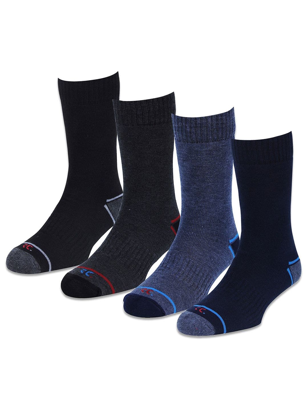 RC. ROYAL CLASS Men Pack Of 4 Patterned Details Calf -Length Socks - view 1