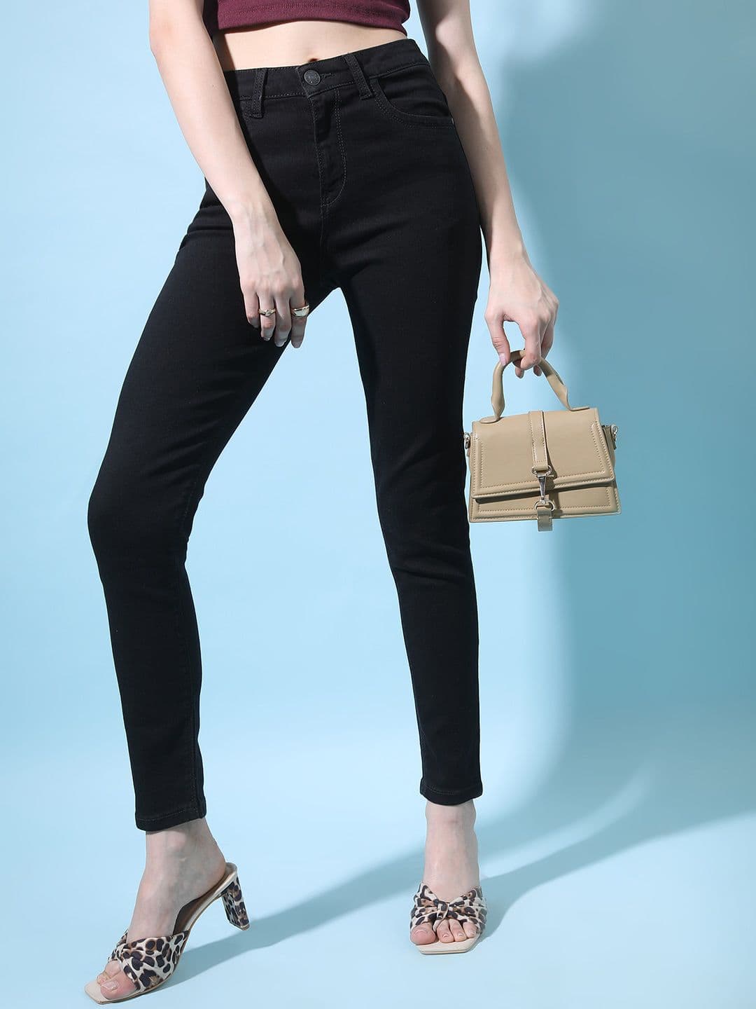 Tokyo Talkies Women Slim Fit Mid-Rise Stretchable Jeans - view 1