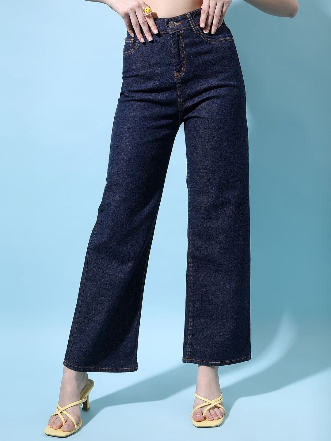 Tokyo Talkies Women Flared High Rise Stretchable Jeans - view 1