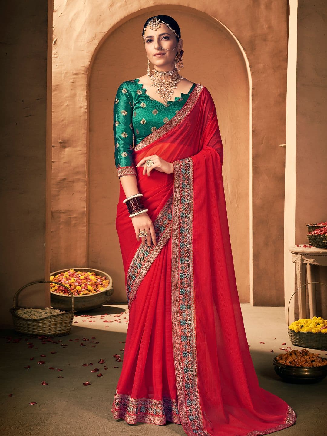 Mitera Pure Georgette Saree - view 1