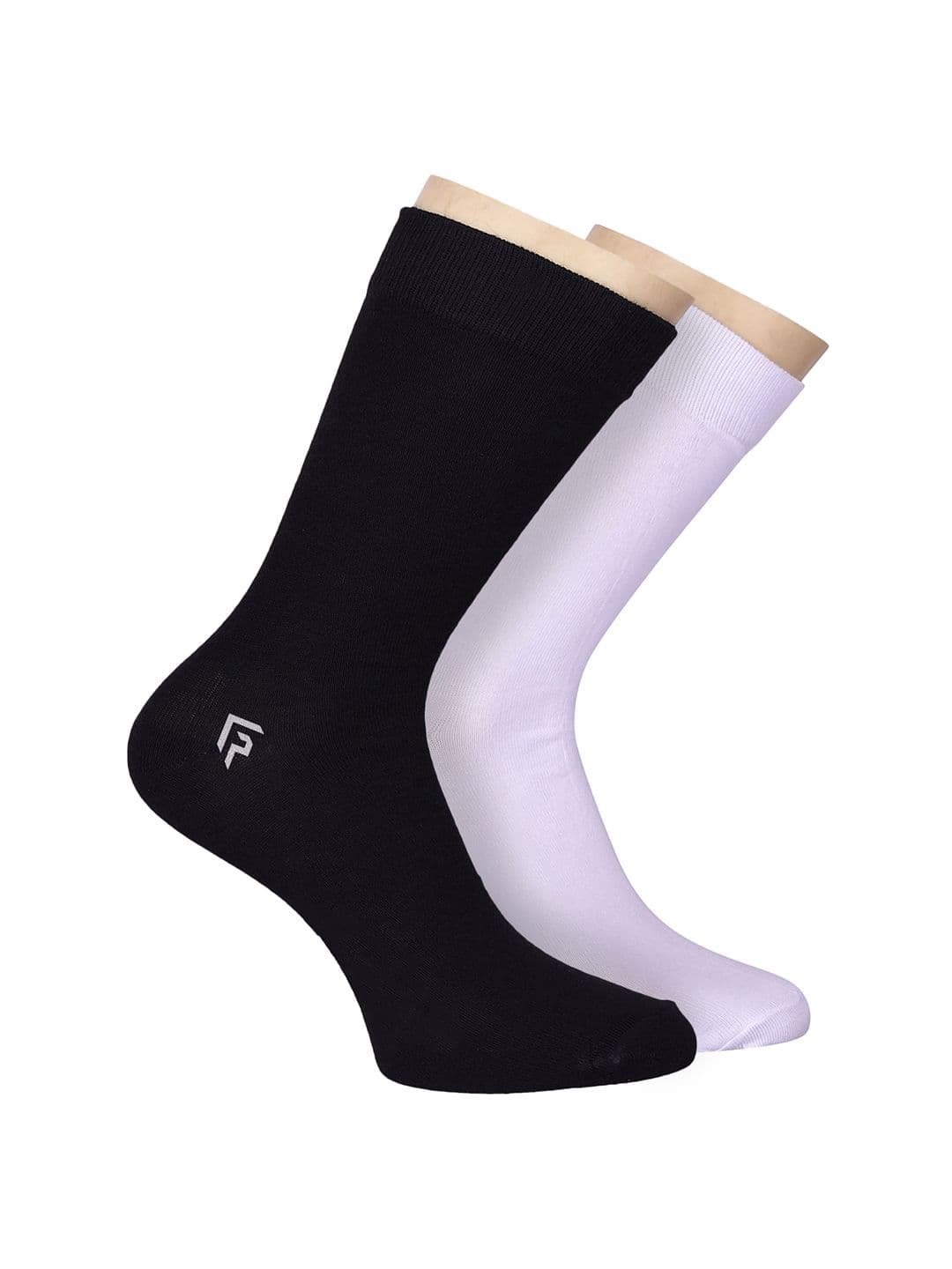 FOOTPRINTS FOOTPRINT Men 2 Pairs Anti Odour Organic Cotton Calf-Length Solid Bamboo Formal Socks - view 1