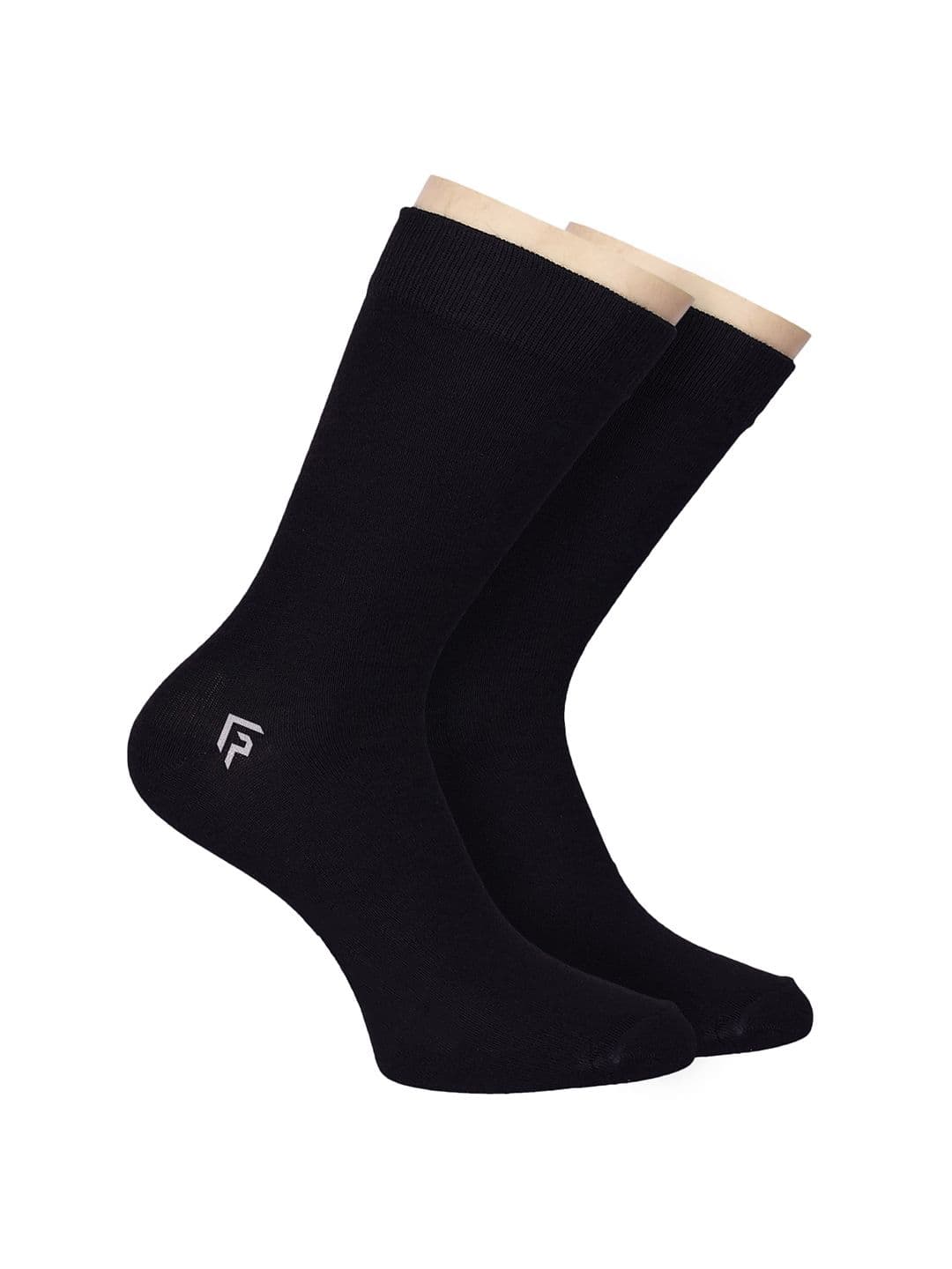 FOOTPRINTS FOOTPRINT Men 2 Pairs Anti Odour Organic Cotton Calf-Length Solid Bamboo Formal Socks - view 1