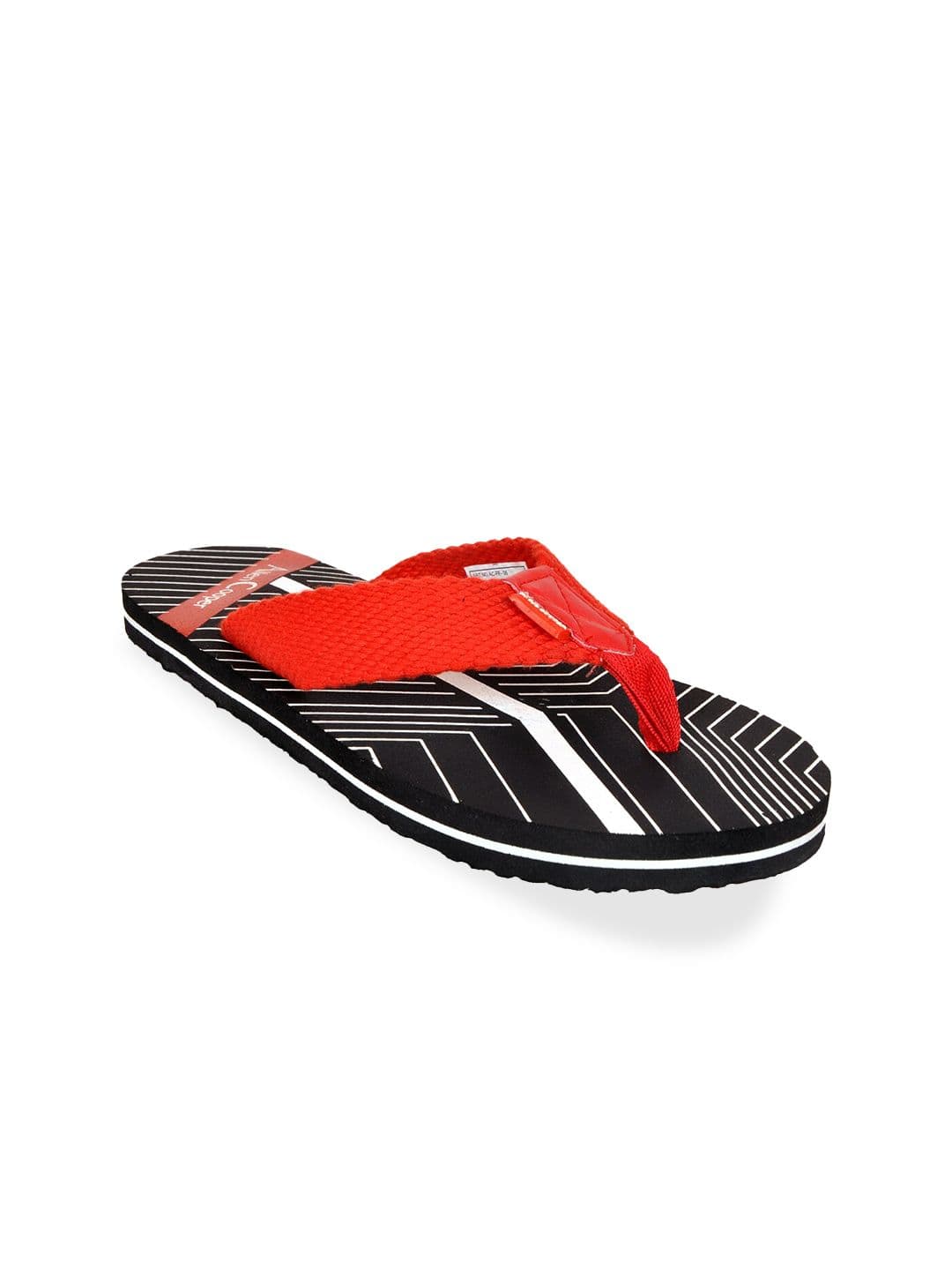 Allen Cooper Men Striped Thong Flip-Flops - view 1