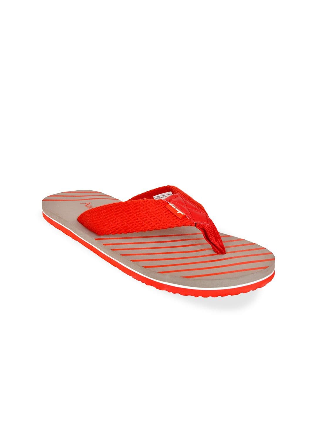 Allen Cooper Men Striped Thong Flip-Flops - view 1