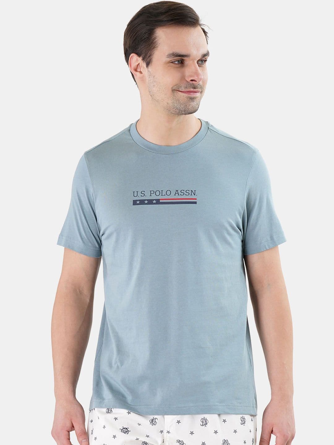 U.S. Polo Assn. Printed Cotton Lounge T-shirt - view 1
