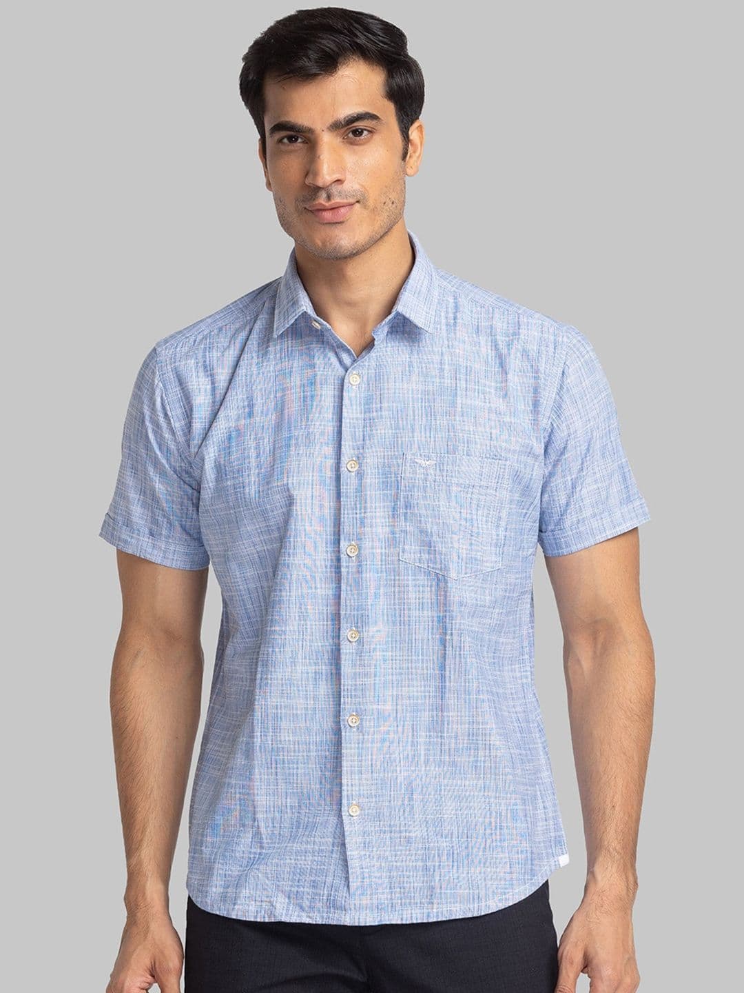 Park Avenue Slim Fit Self Design Pure Cotton Casual Shirt - view 1