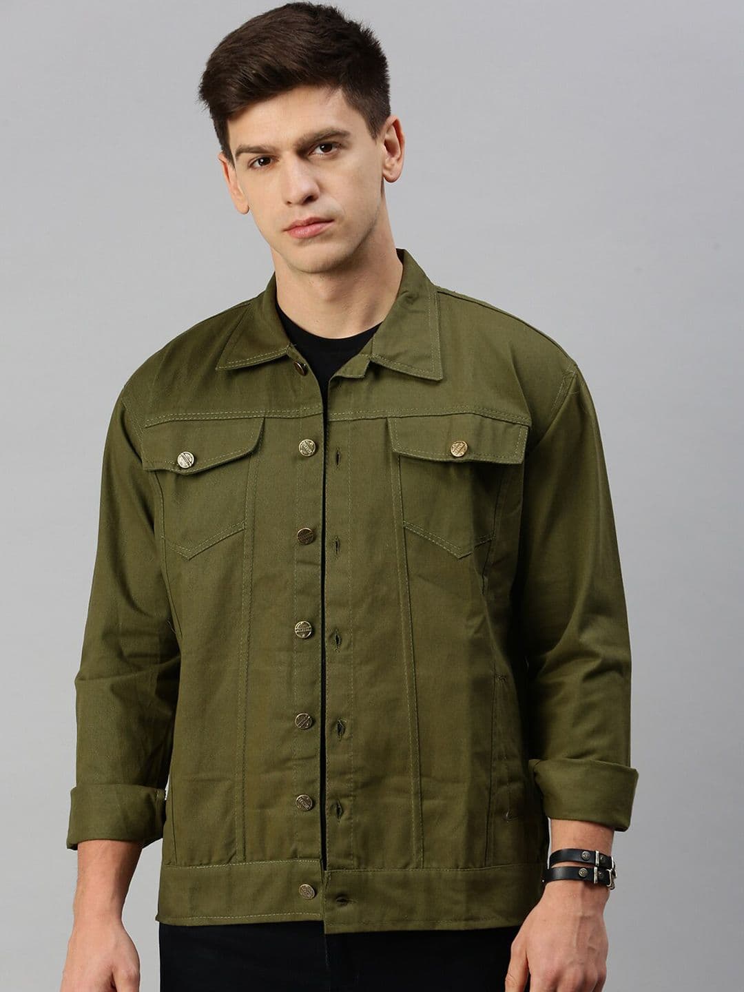 VOXATI Spread Collar Denim Jacket - view 1