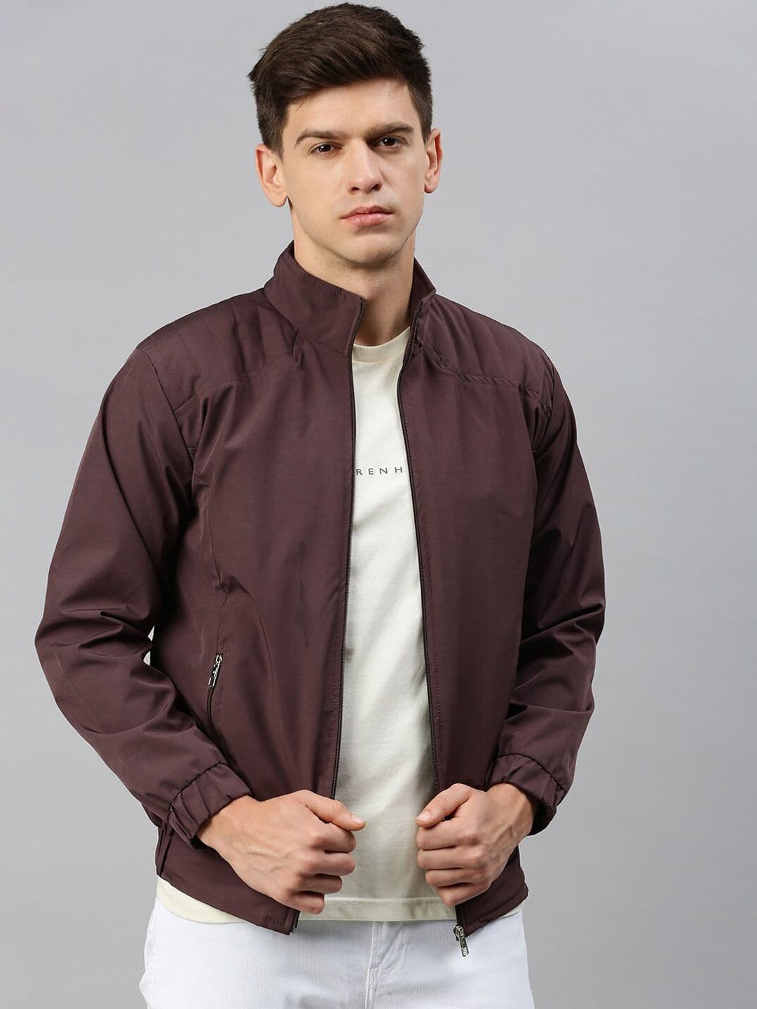 VOXATI Mock Collar Bomber Jacket - view 1