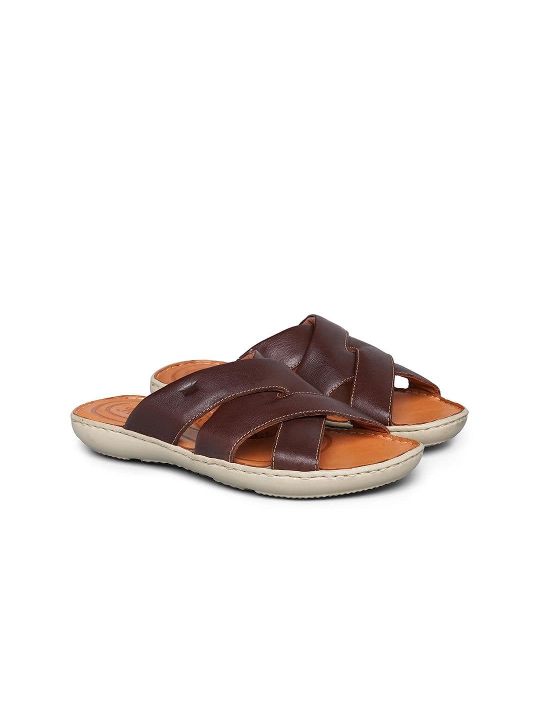 Florsheim Men Cross Strap Leather Comfort Sandals - view 1