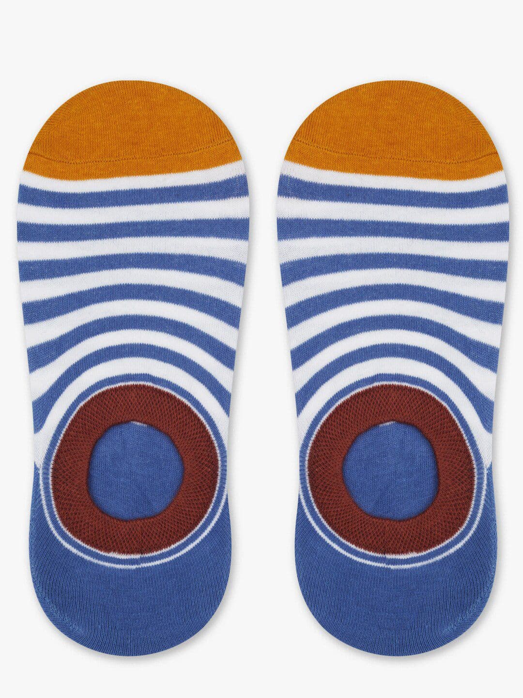 TOFFCRAFT Men Striped Cotton Ankle-Length Socks - view 1