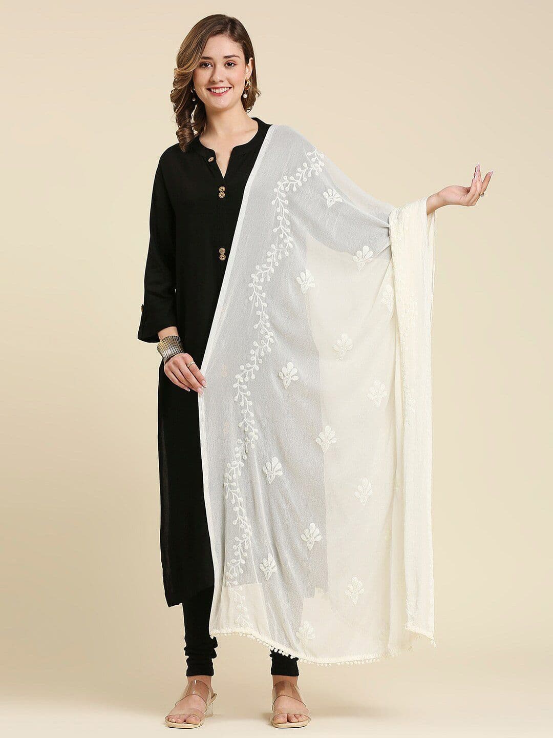 Dupatta Bazaar Embroidered Dupatta - view 1