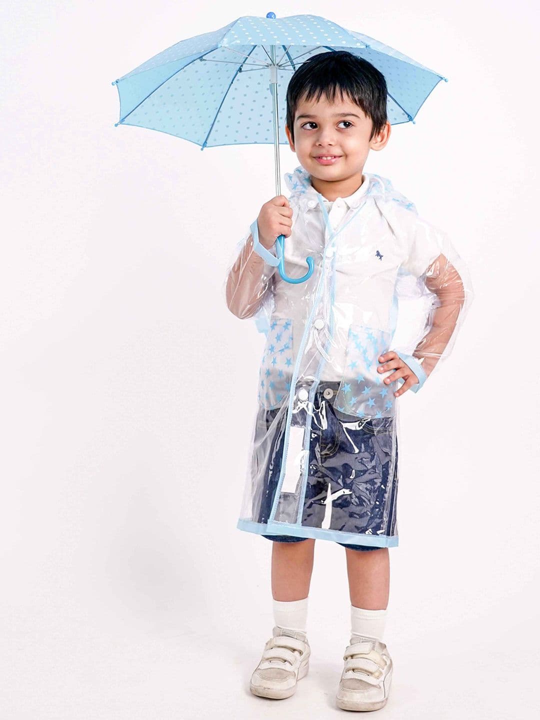 haus & kinder Kids Water-Proof Rain Jacket With Inbuilt Backpack Extension - view 1