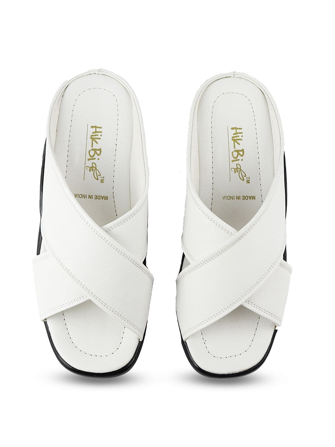 HikBi Men Open Toe Lightweight Leather Comfort Sandals - view 1