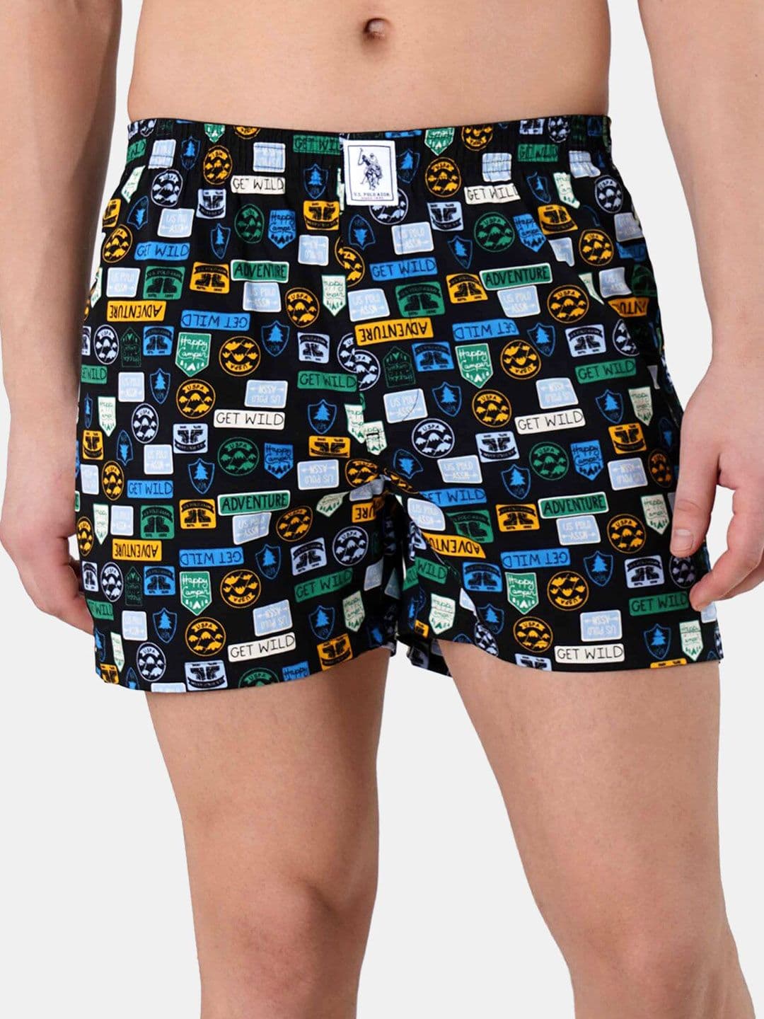 U.S. Polo Assn. Men Printed Pure Cotton Boxer - view 1