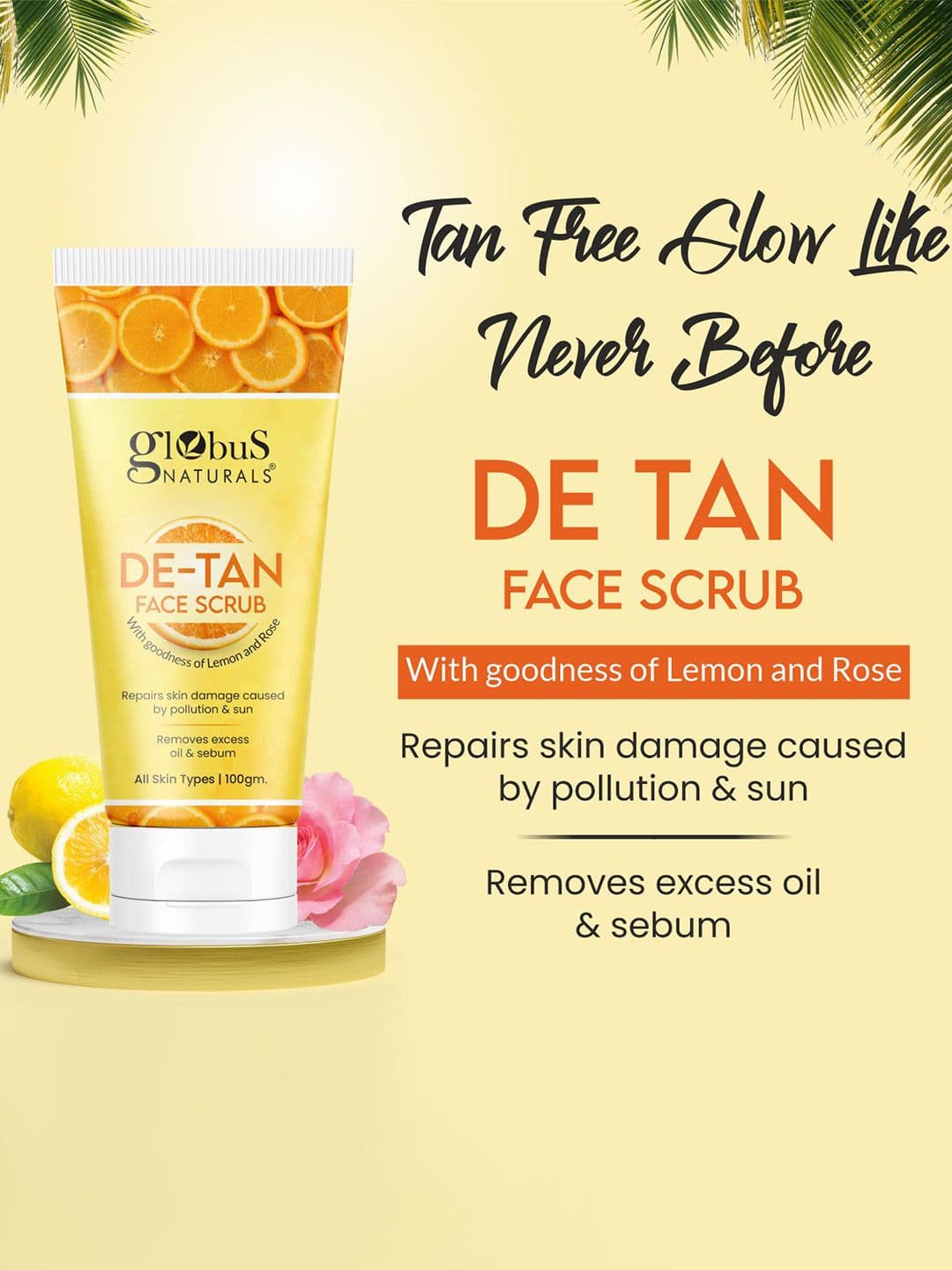 Globus naturals De Tan Face Scrub & Face Pack Beauty Gift Set - view 1