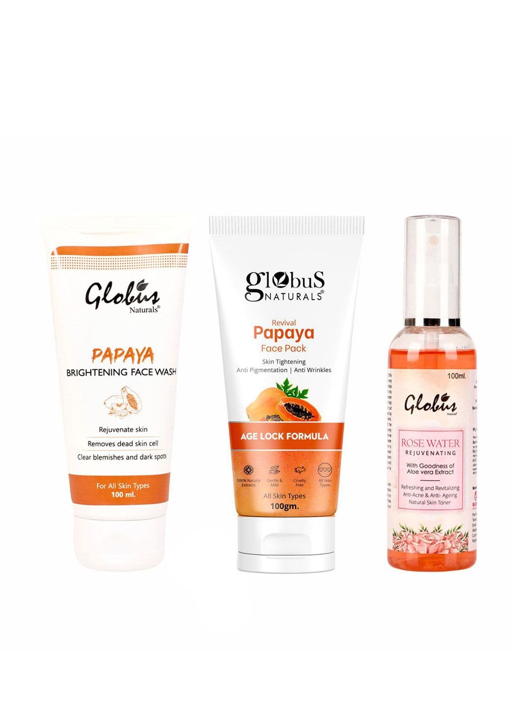 Globus naturals Set Of 3 Tan Removal Beauty Gift Set - view 1