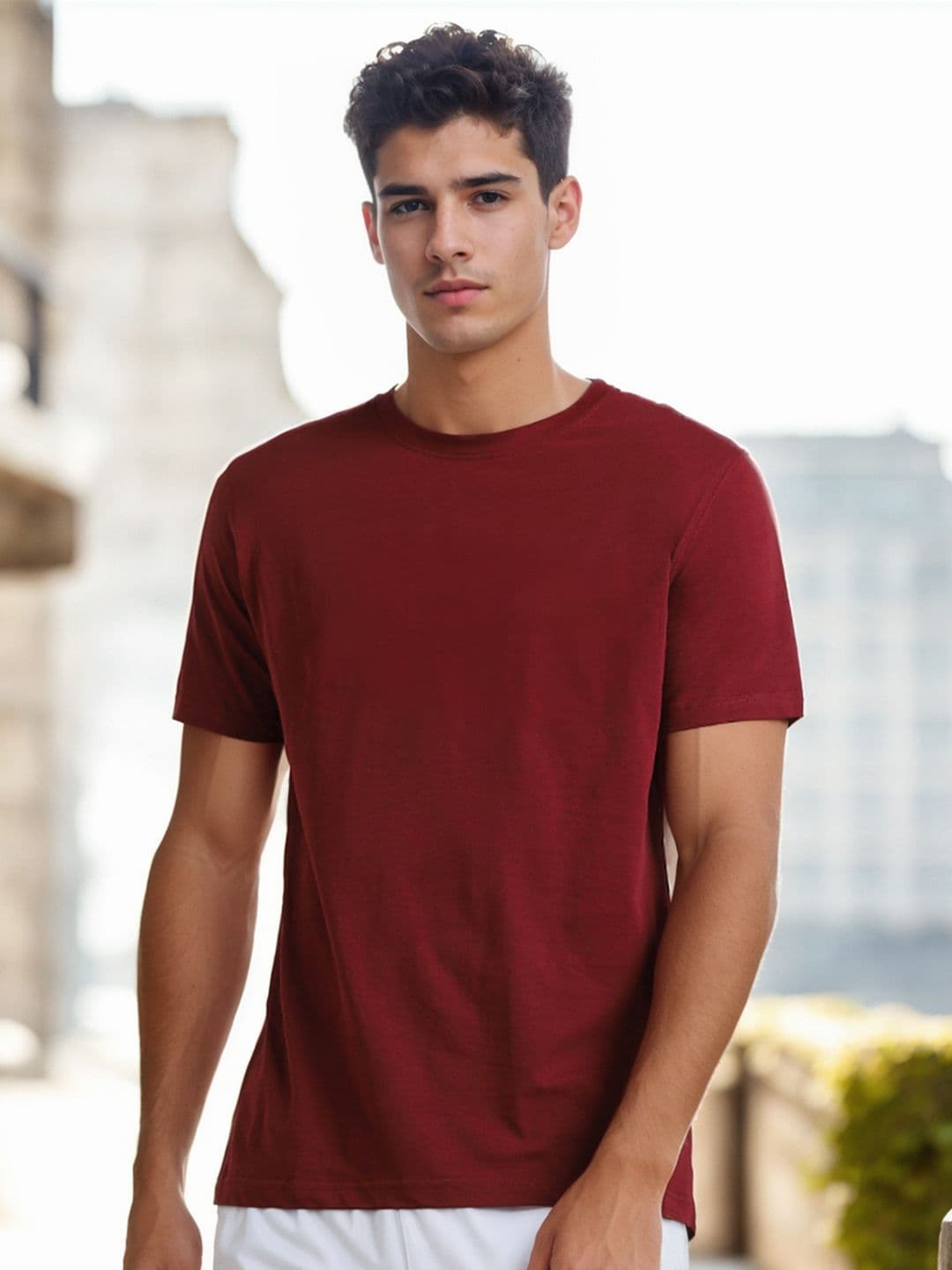 NOBERO Crew Neck Cotton Casual T-shirt - view 1