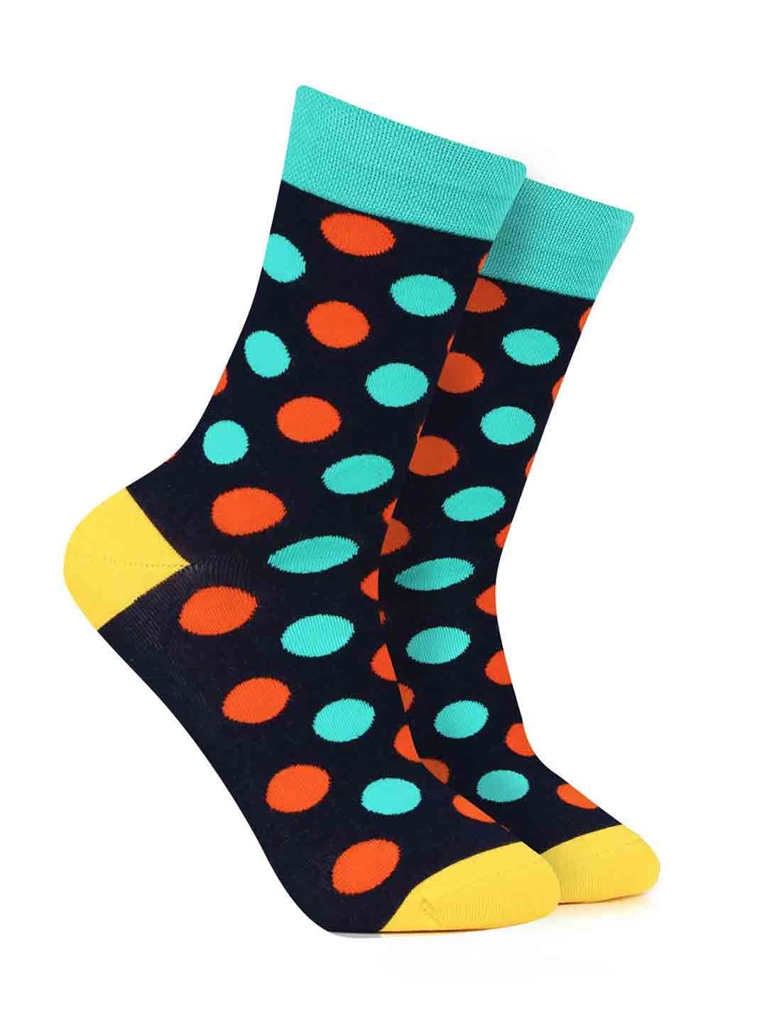 Bonjour Men Polka Dots Calf Length Socks - view 1