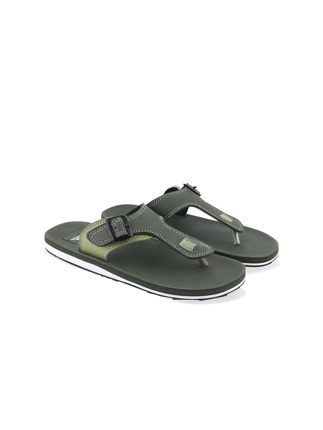 Adda Men Buckled Rubber Thong Flip-Flops - view 1