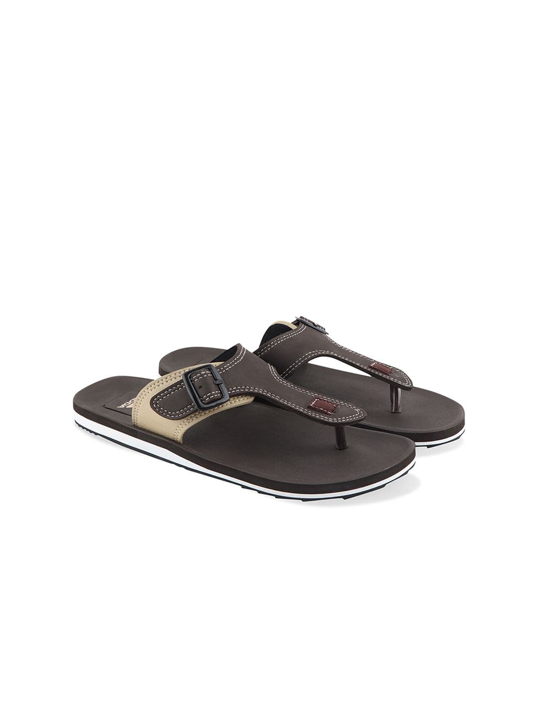 Adda Men Buckled Rubber Thong Flip-Flops - view 1