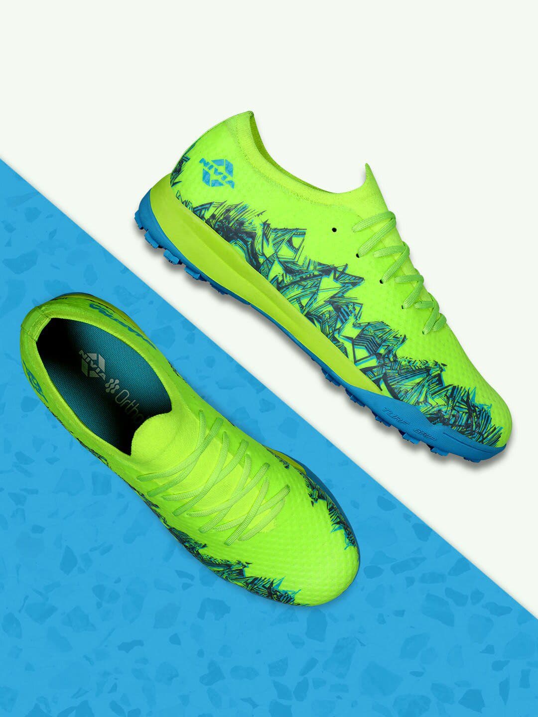 NIVIA Shastra Turf Shoes with Nylon Knitted Upper and Phylon Rubber Sole for Turf Ground - view 1