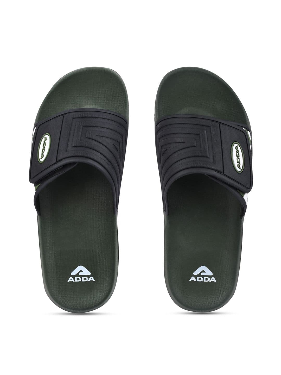 Adda Men Printed Rubber Sliders - view 1