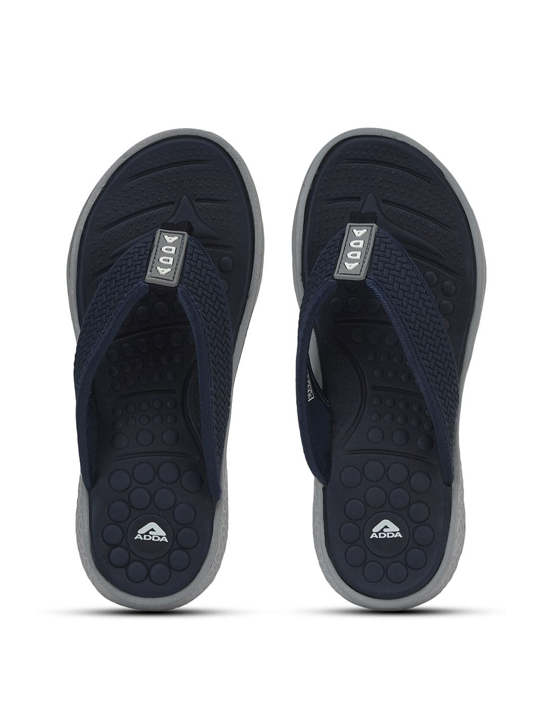 Adda Men T-Straps Rubber Thong Flip-Flops - view 1