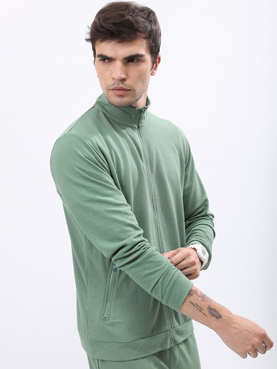 HIGHLANDER Mock Neck Tailored Jacket - view 1