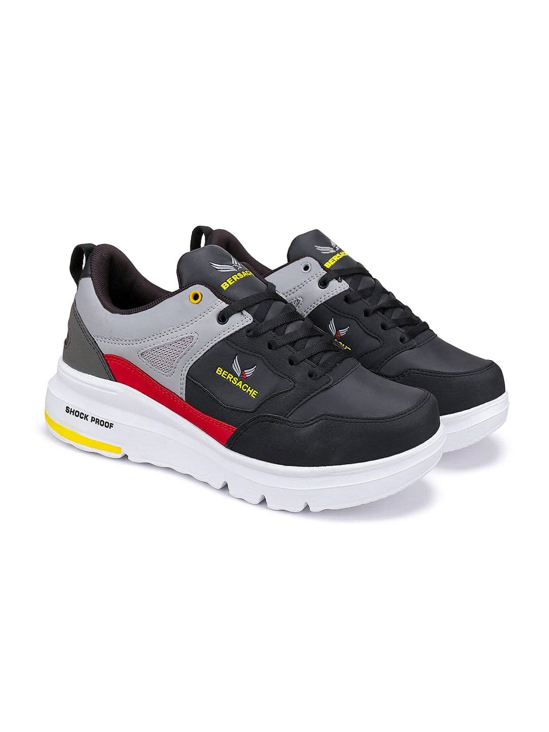 BERSACHE Men Lightweight Canvas Non-Marking Running Shoes - view 1