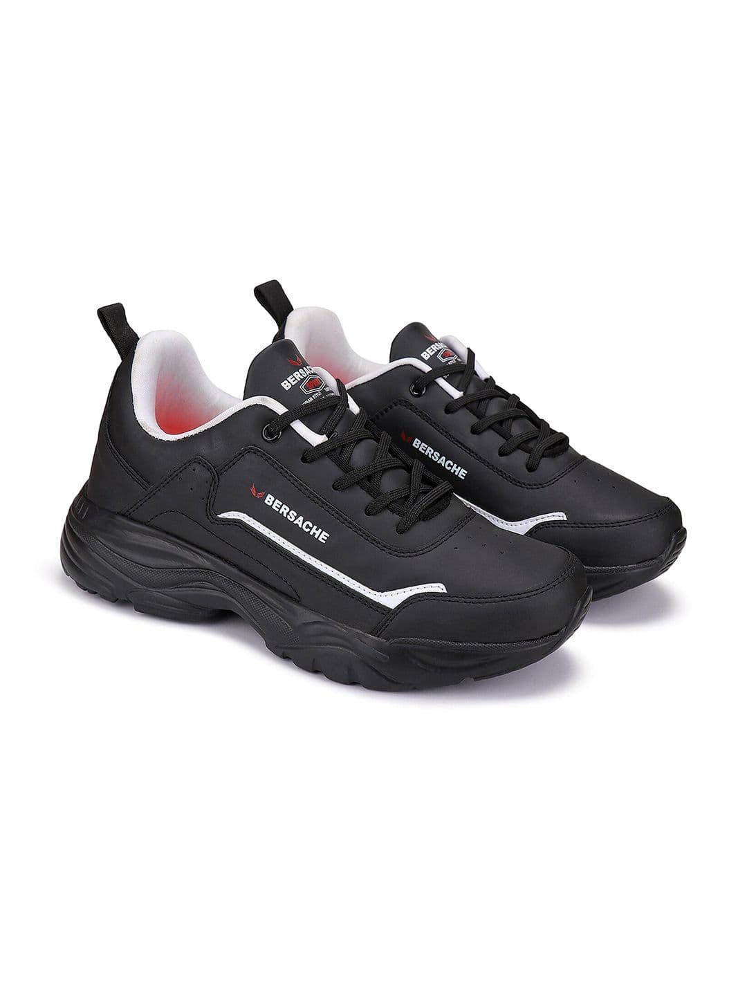 BERSACHE Men Lightweight Canvas Non-Marking Running Shoes - view 1