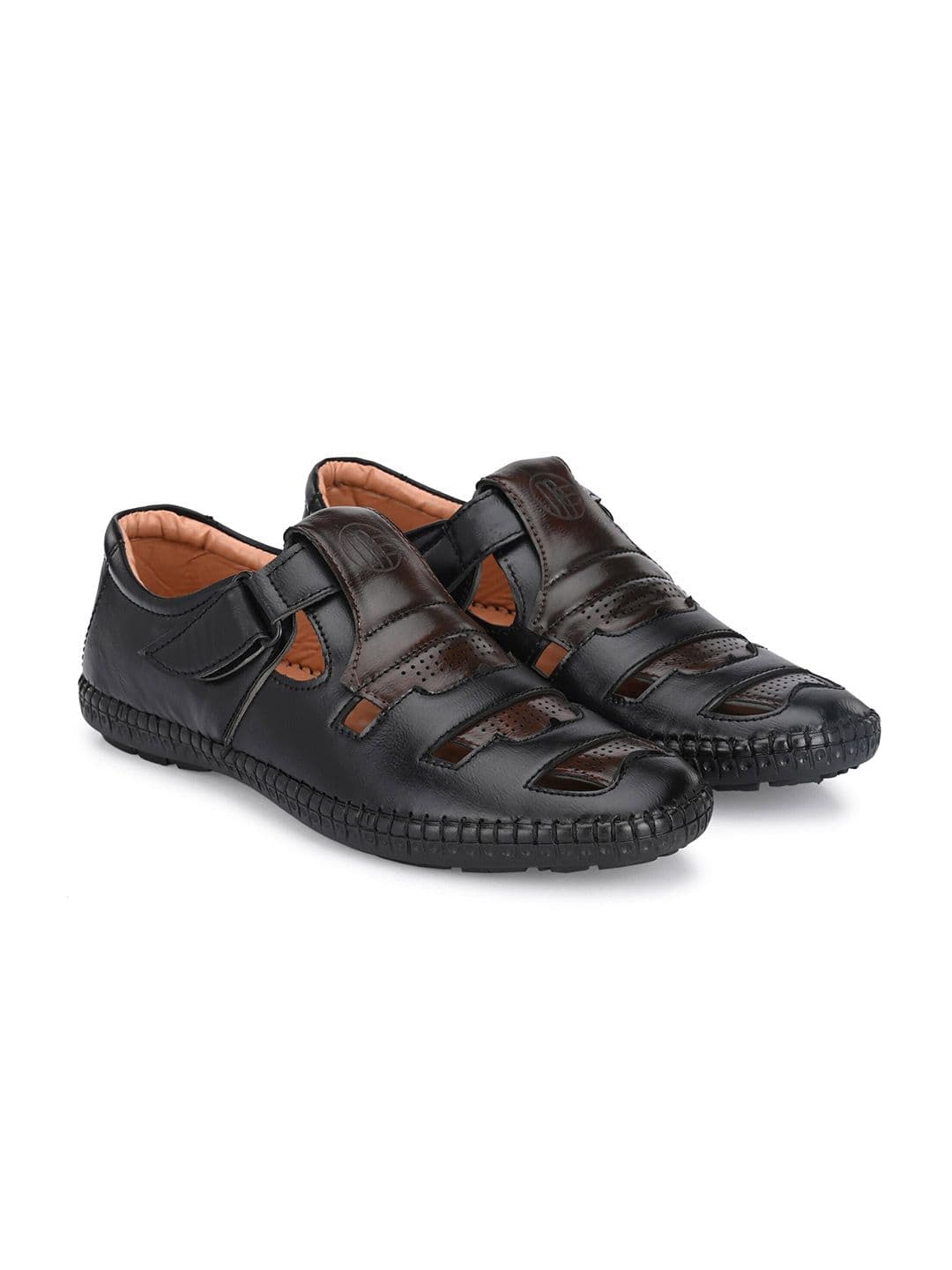 FOXYFOOT Men Perforated Shoe-Style Sandals - view 1