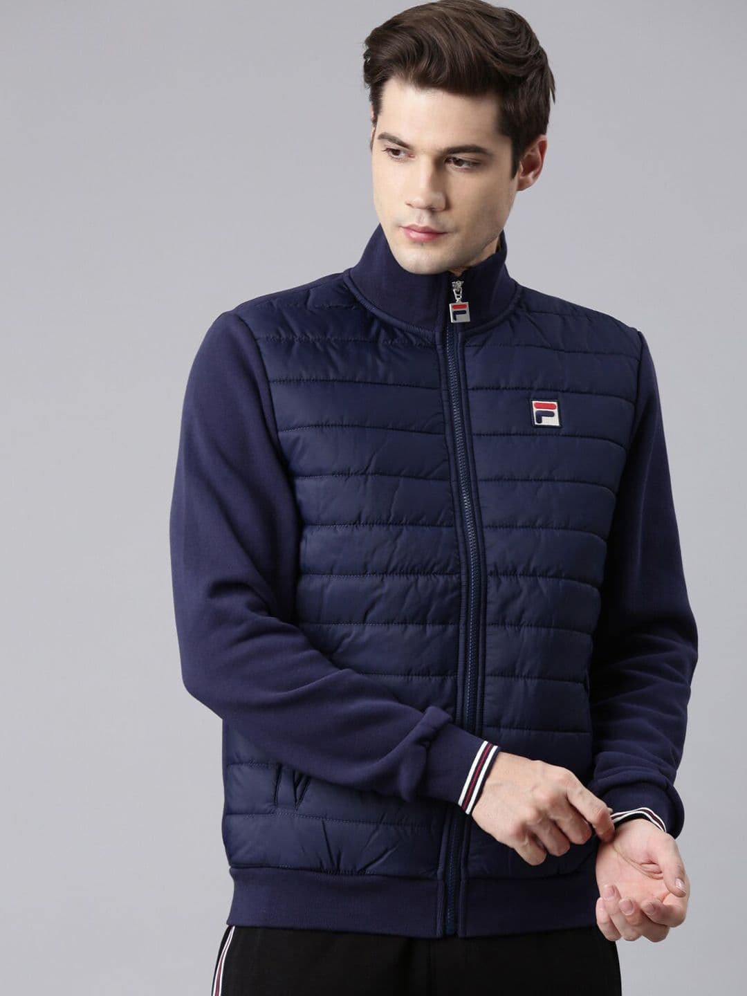 FILA Mock Collar Long Sleeves Puffer Jacket - view 1