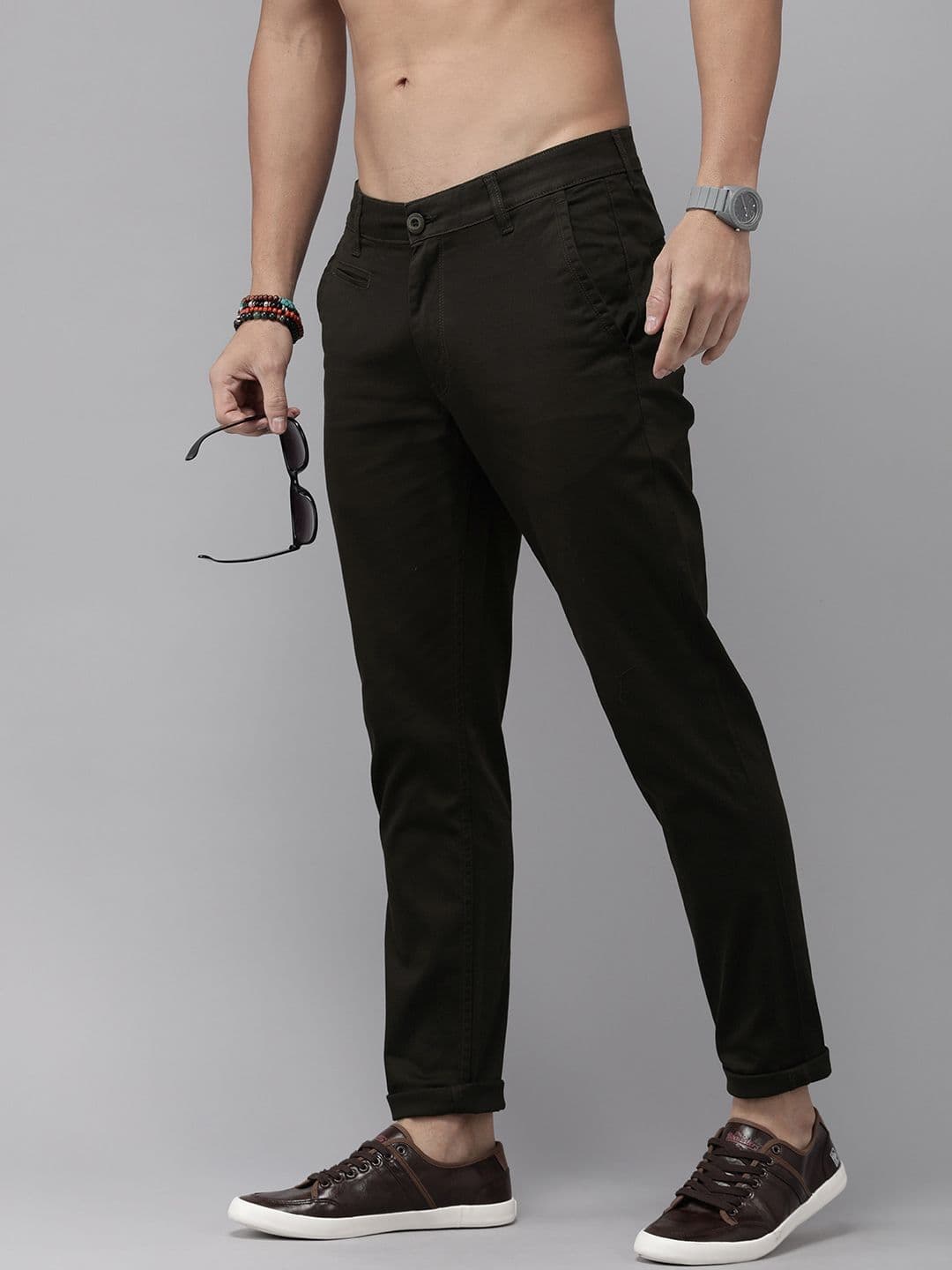 Roadster Men Comfort Regular Fit Chinos Trousers - view 1