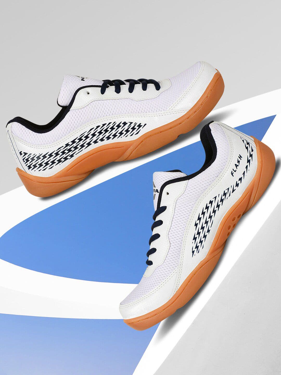 NIVIA Flash 2.0 with PVC Synthetic Leather Upper for Indoor Outdoor Court