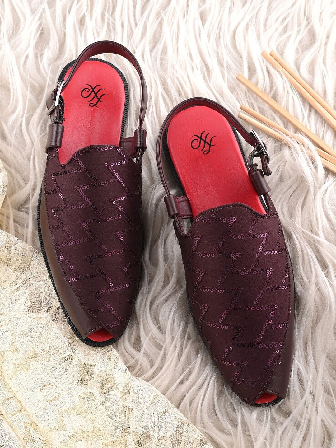 House of Pataudi Men Embroidered Casual Comfort Sandal - view 1
