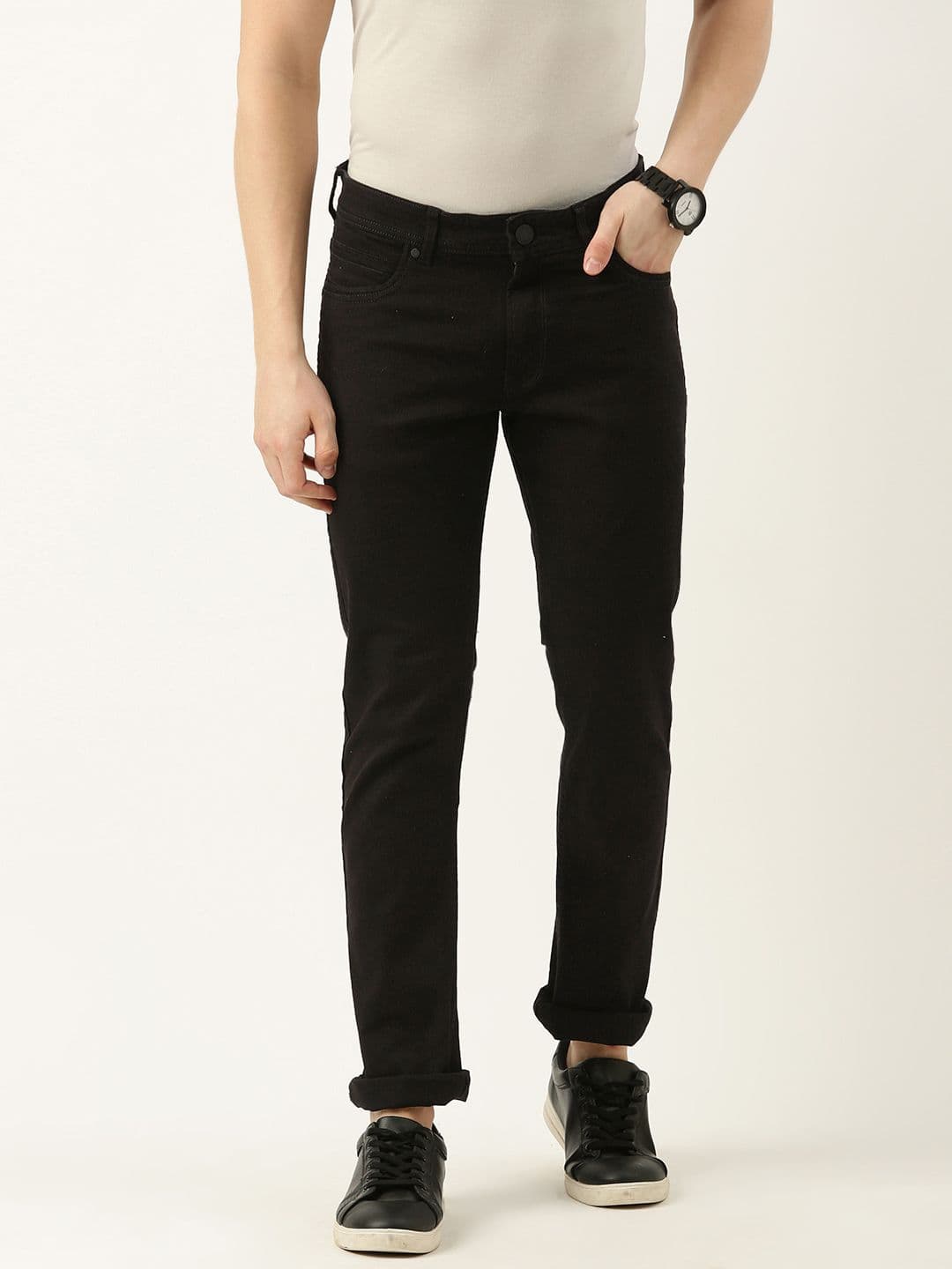 Peter England Casuals Men Slim Fit Stretchable Jeans - view 1