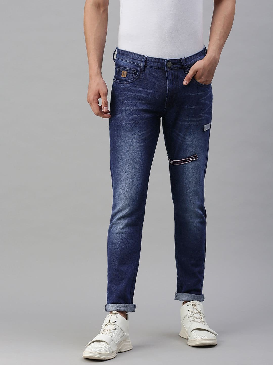 CS LIFE Men Slim Fit Light Fade Stretchable Jeans - view 1