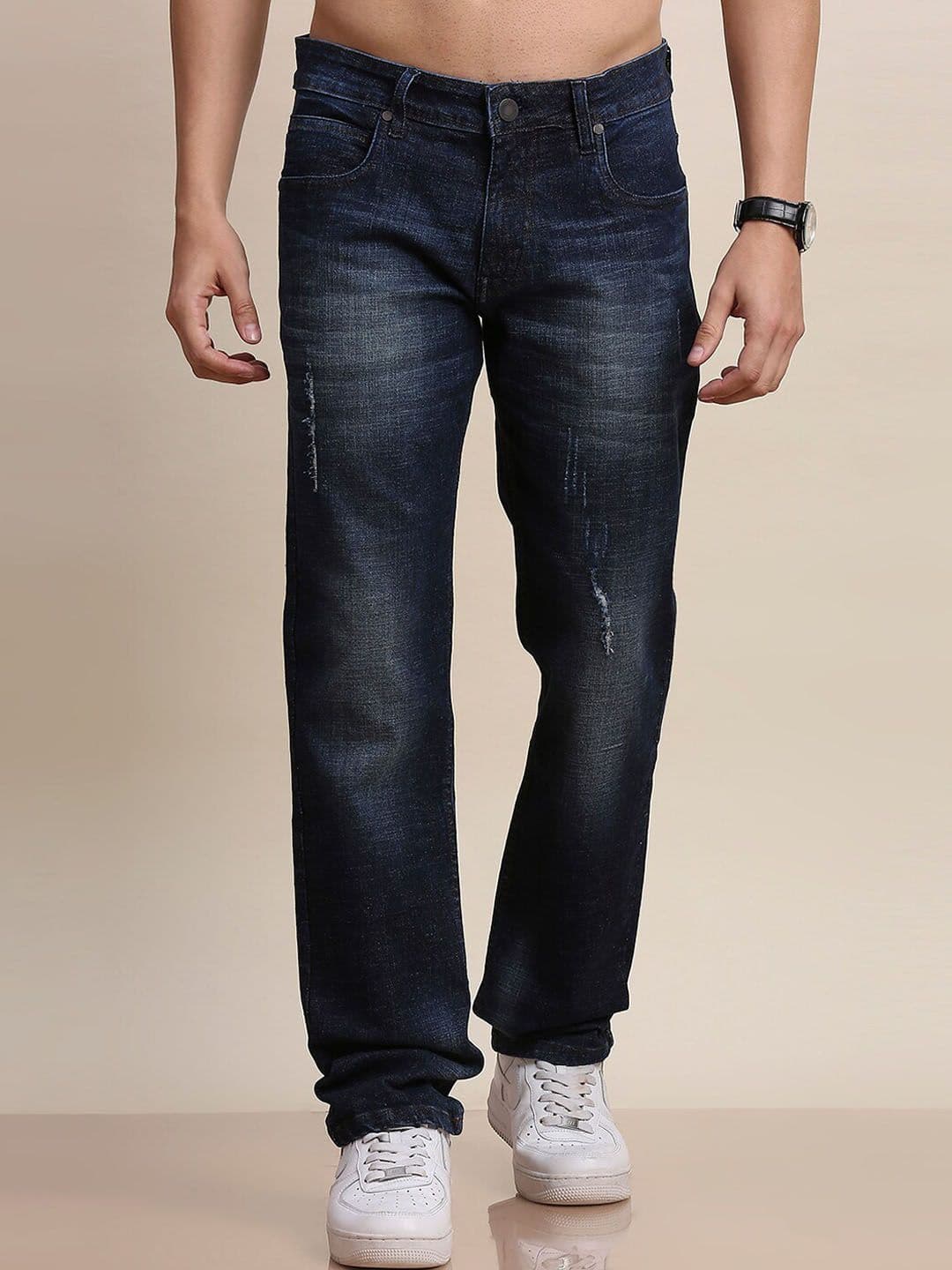 Moda Rapido Men Smart Skinny Fit Low Distress Light Fade Cotton Jeans - view 1