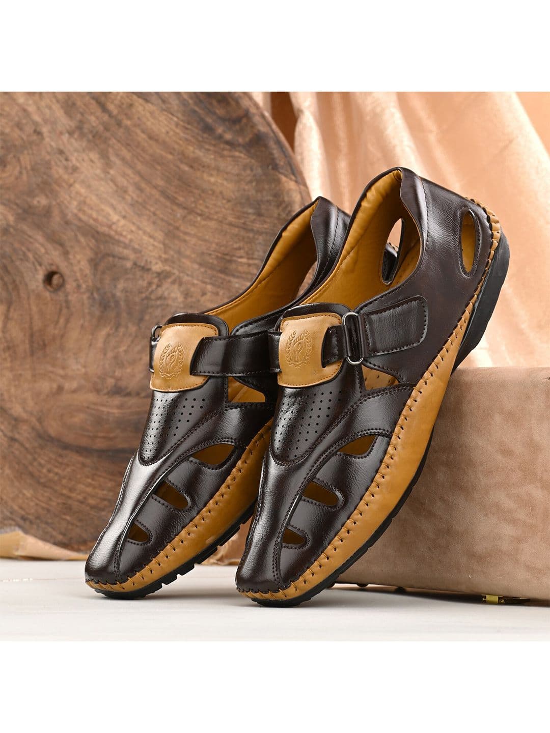 Prolific Men Perforated Shoe-Style Sandals - view 1