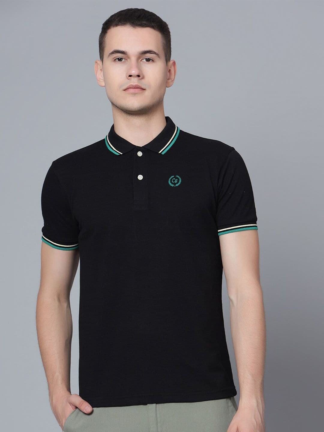 Cantabil Half Sleeve Cotton Polo T-shirt - view 1