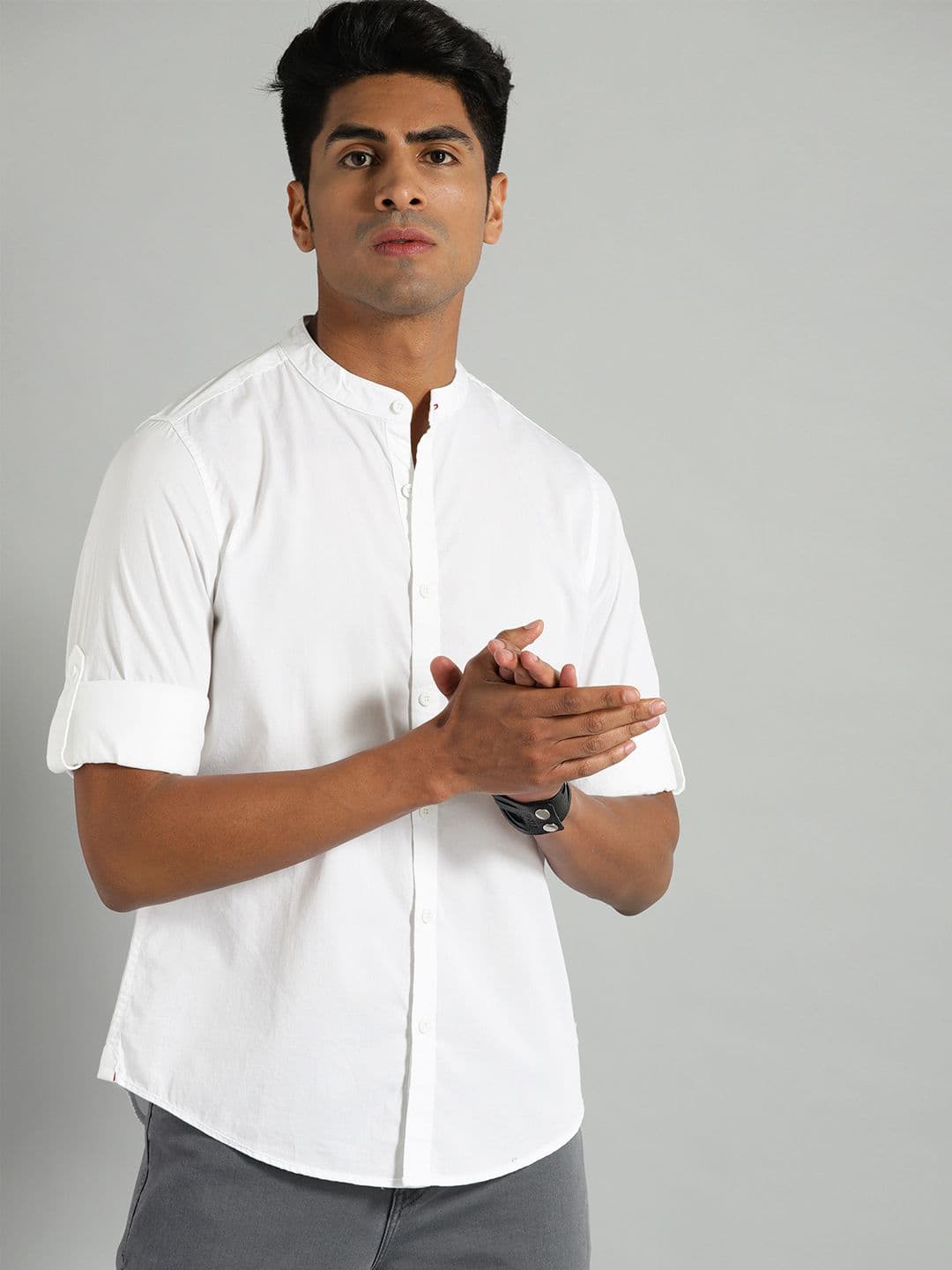 Roadster Men White Twill Casual Shirt - view 1