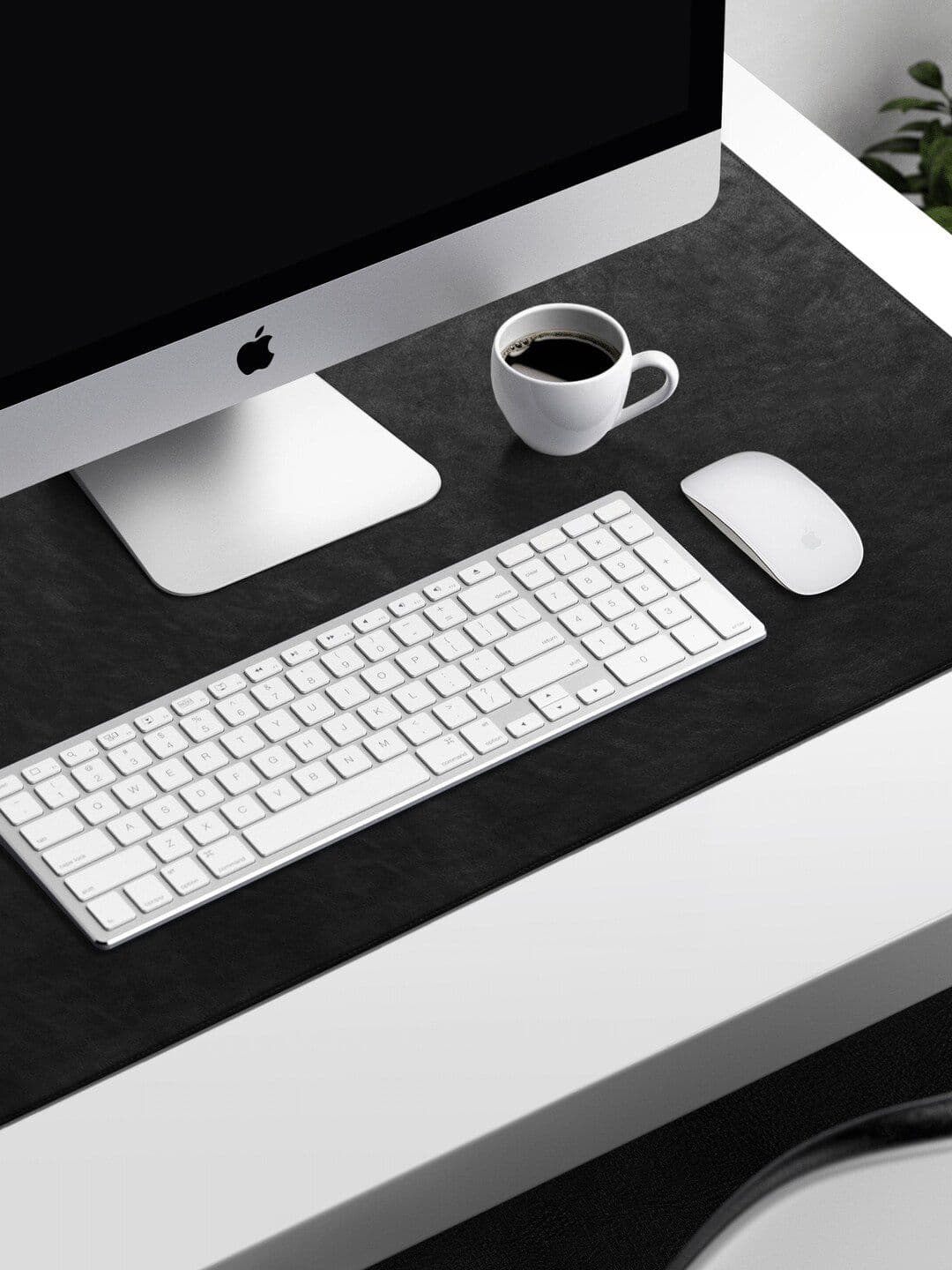 DailyObjects Turf Vegan Leather Desk Mat (Black) - view 1