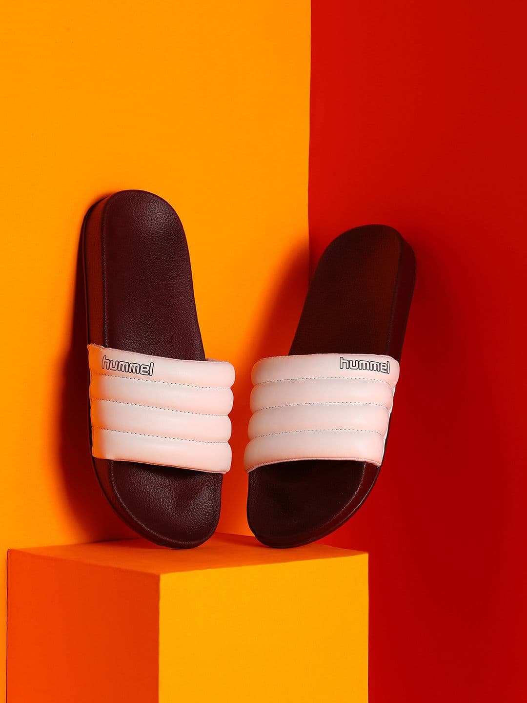 hummel Men Striped Sliders - view 1