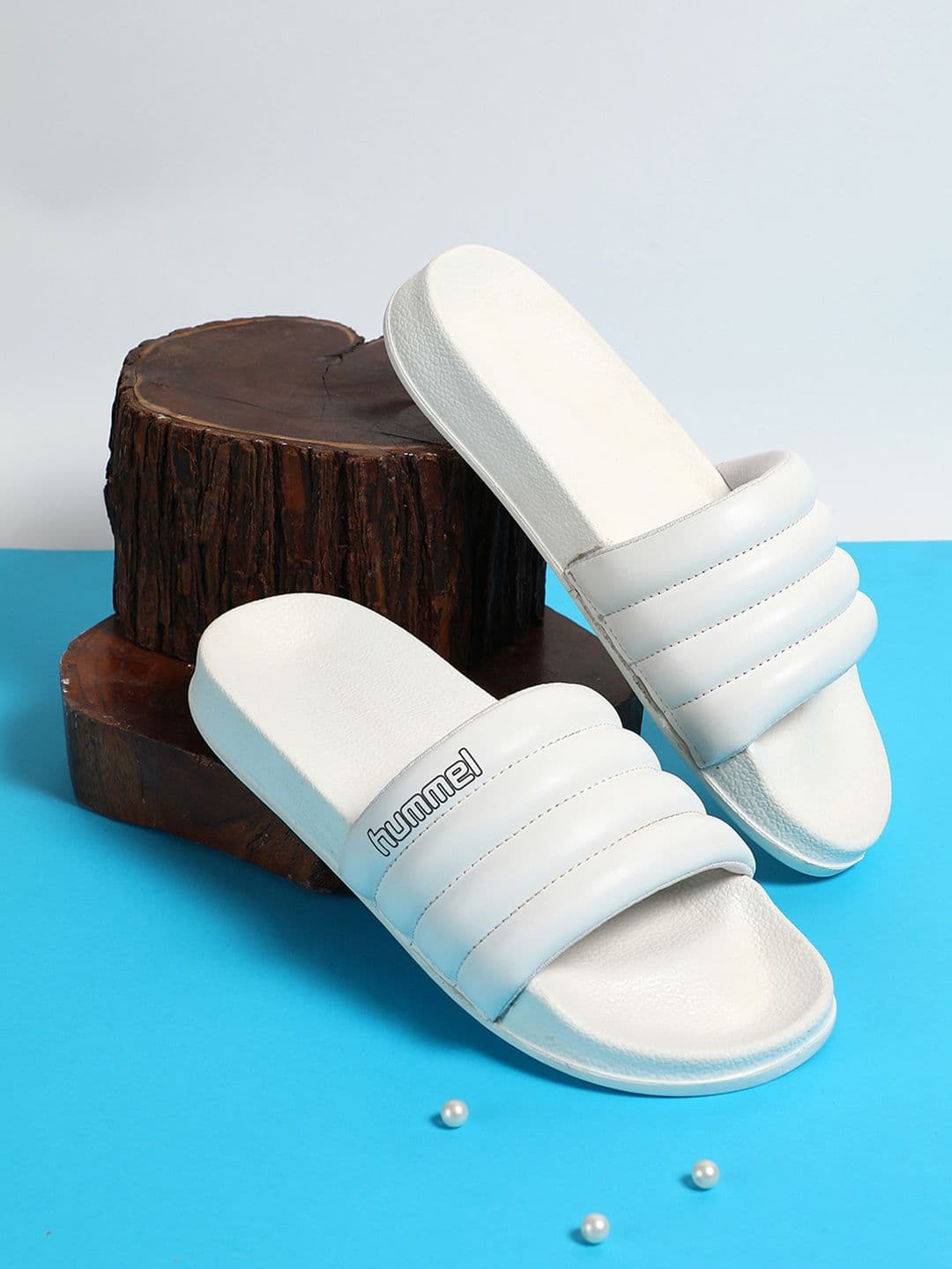 hummel Men Striped Sliders - view 1