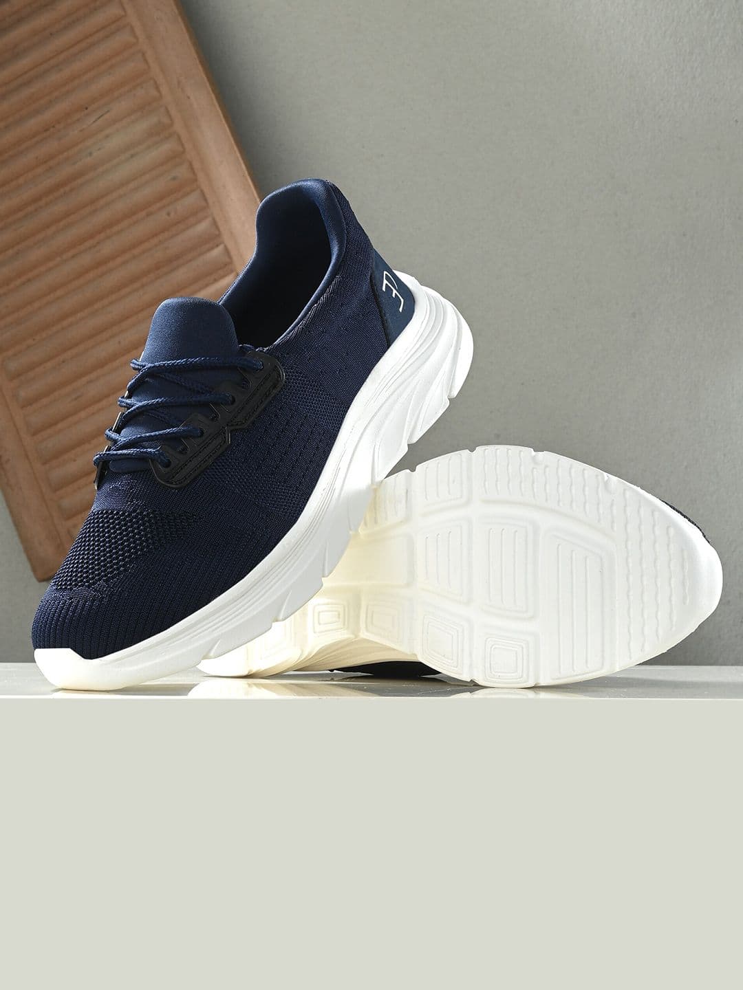 El Paso Men Textile Running Fresh Foam Lace Up Non-Marking Shoes - view 1