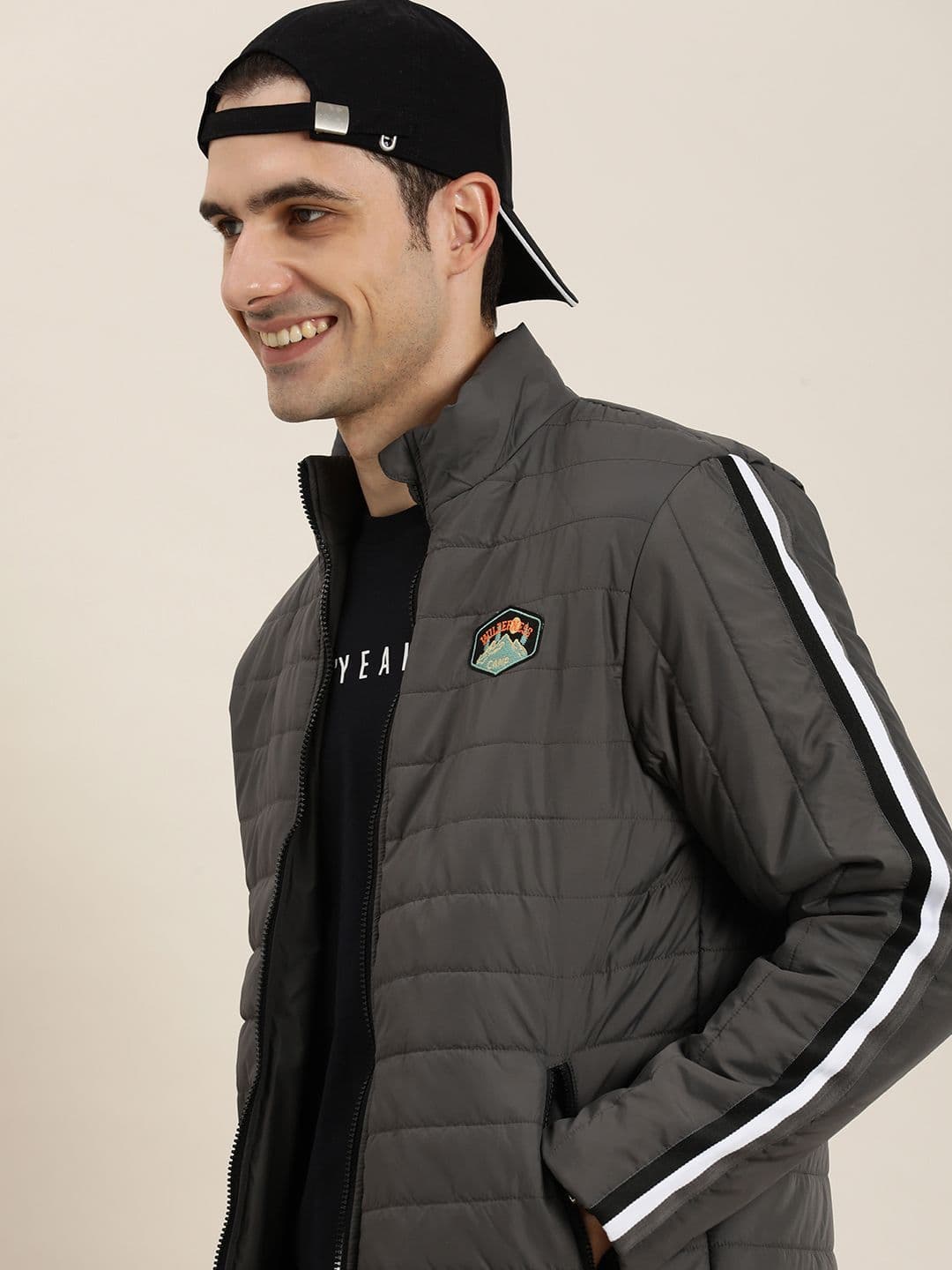 HERE&NOW Men Solid Padded Jacket - view 1