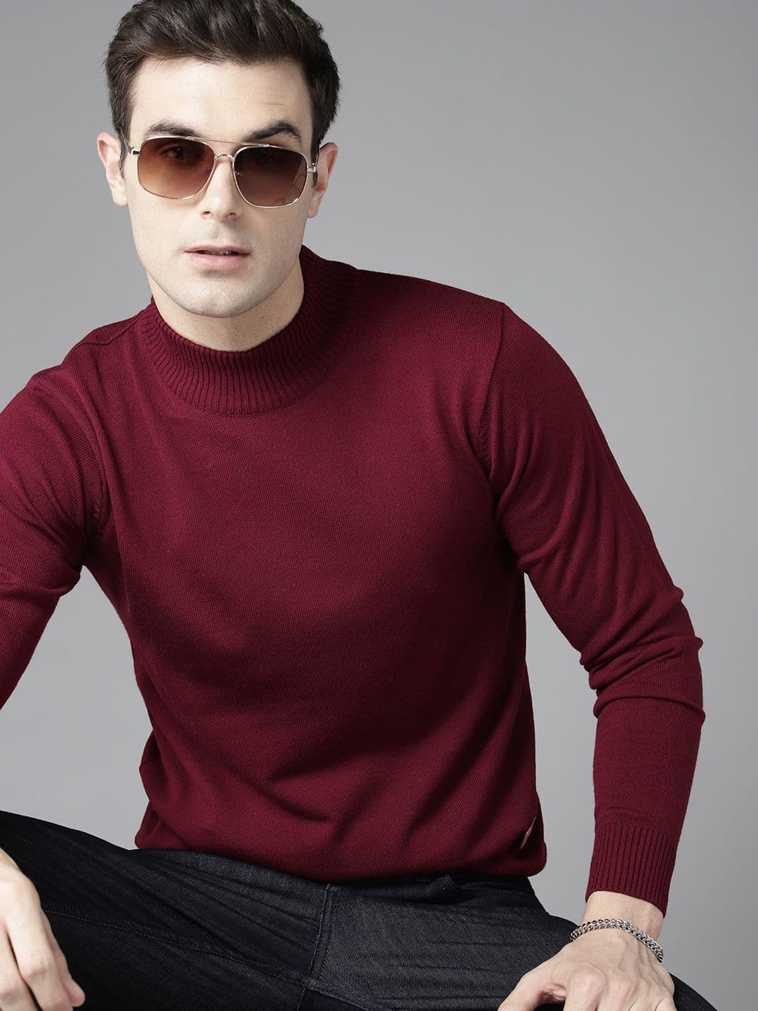 The Roadster Lifestyle Co. Solid Acrylic Pullover - view 1